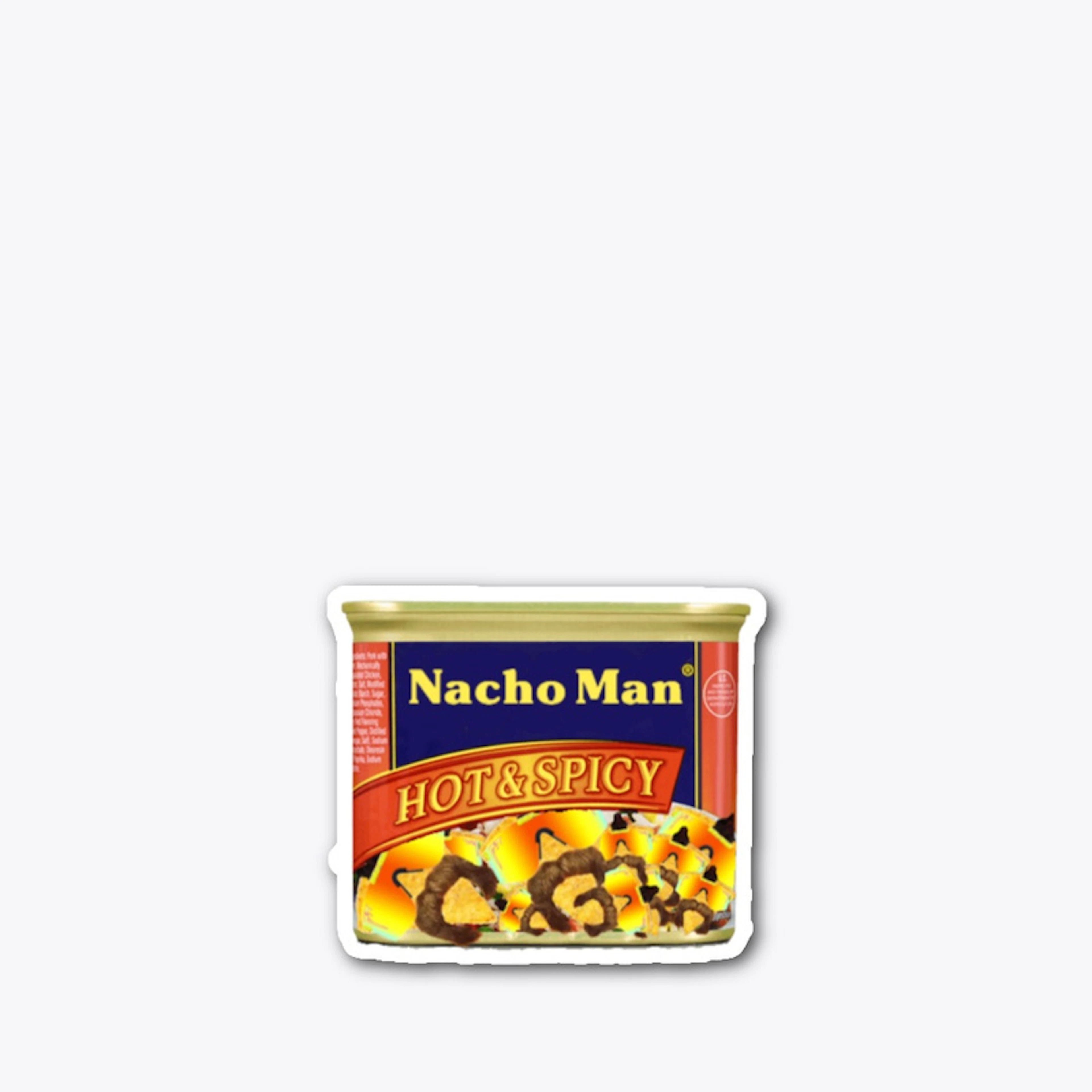 Nacho Man Hot n Spicy sticker