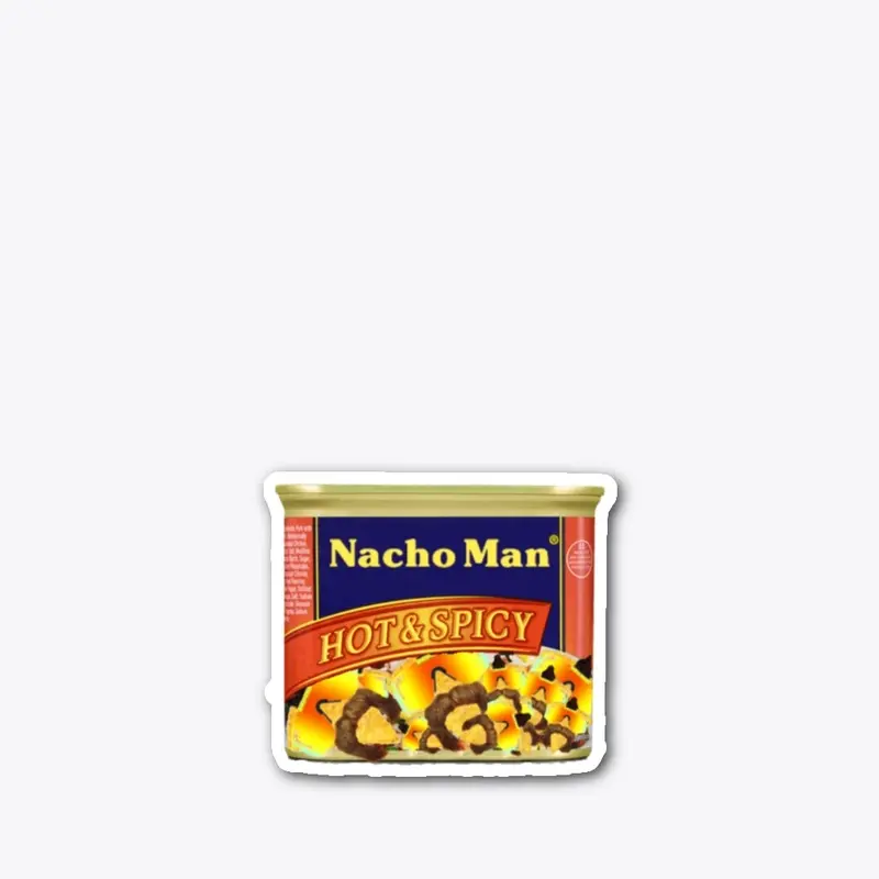 Nacho Man Hot n Spicy sticker